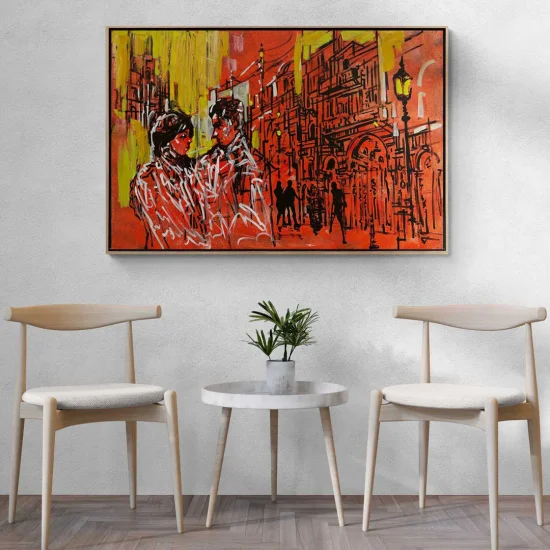 Architectural Lines Oil Painting