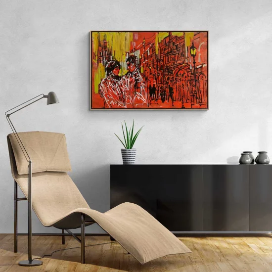 Architectural Lines Oil Painting