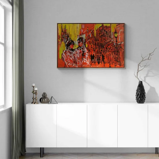 Architectural Lines Oil Painting