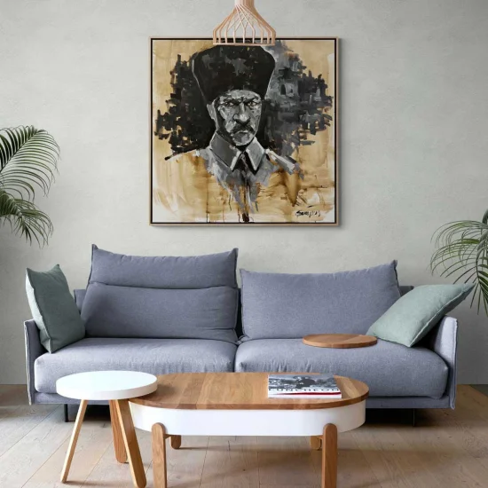 In a Qalpaq Oil Painting