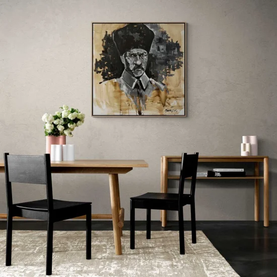 In a Qalpaq Oil Painting