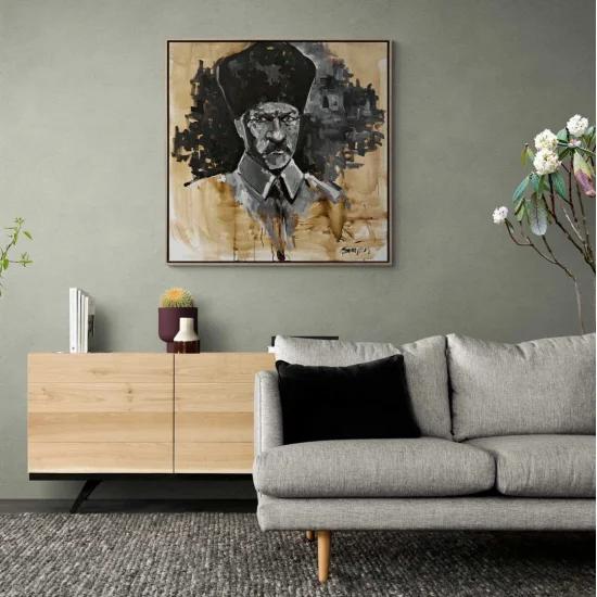 In a Qalpaq Oil Painting