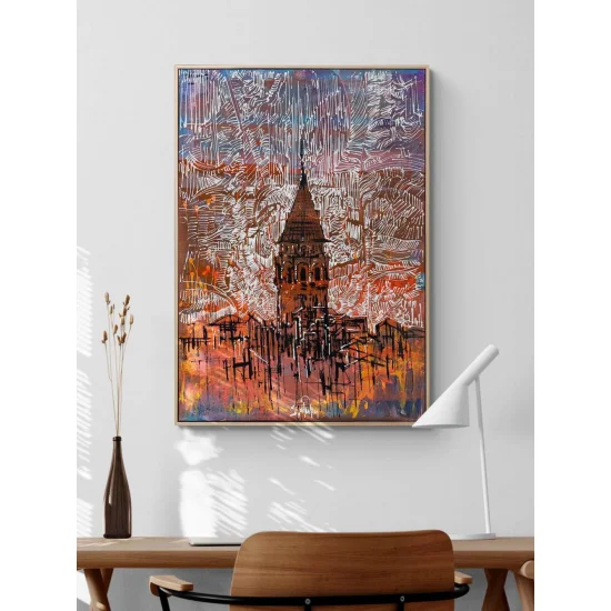 Traces of Galata Oil Painting