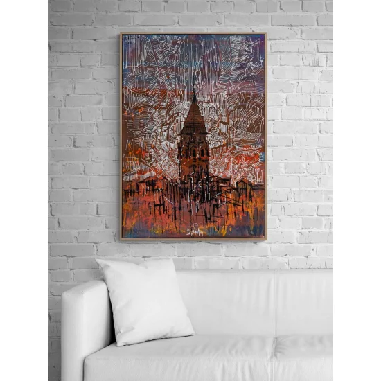 Traces of Galata Oil Painting