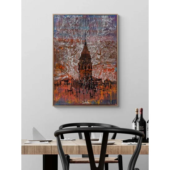 Traces of Galata Oil Painting