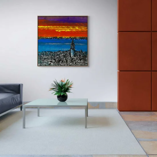 Linear Light The Magic of Galata Oil Painting | Simurg