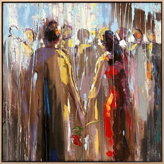 We Finally Reunited Oil Painting | Simurg Art Gallery