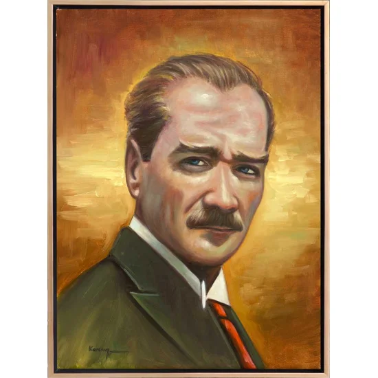 In the Footsteps of the Leader Oil Painting | Simurg Art Gallery