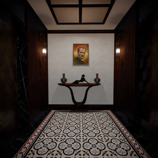 In the Footsteps of the Leader Oil Painting | Simurg Art Gallery