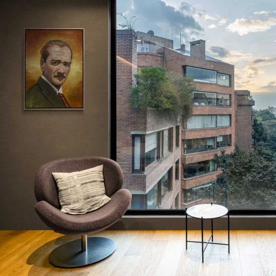 In the Footsteps of the Leader Oil Painting | Simurg Art Gallery