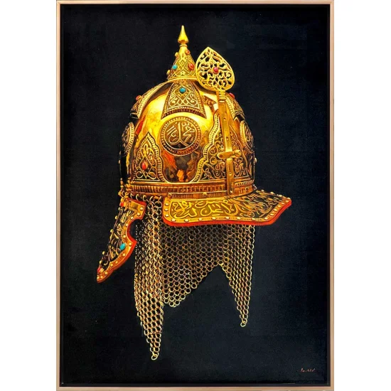 Tılsımlı Miğfer Siparişe Özel Yağlı Boya Tablo