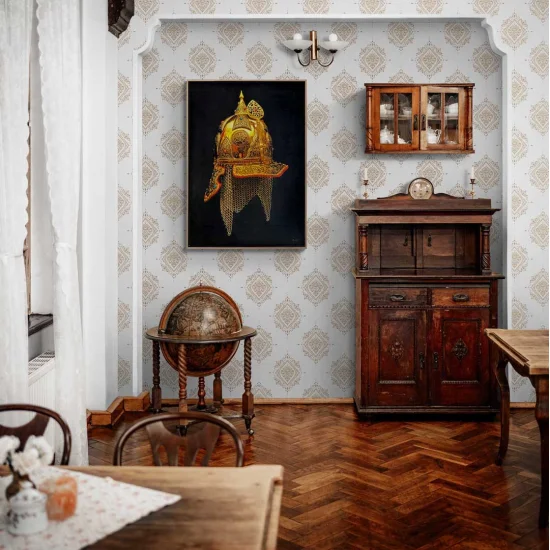 Tılsımlı Miğfer Siparişe Özel Yağlı Boya Tablo