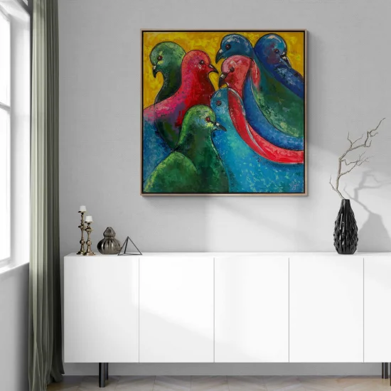 Yankılanan Renkler Yağlı Boya Tablosu