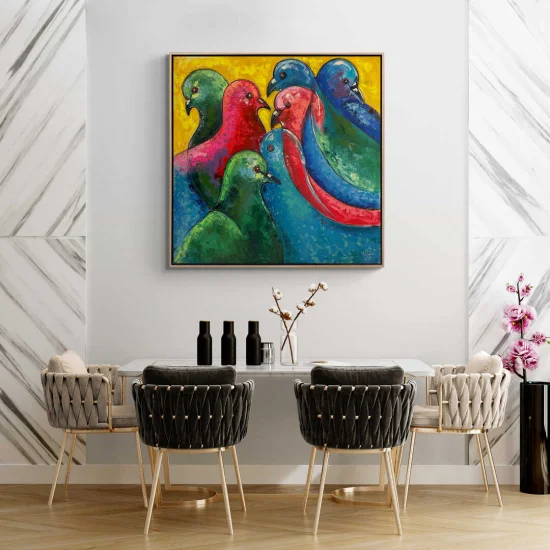 Yankılanan Renkler Yağlı Boya Tablosu