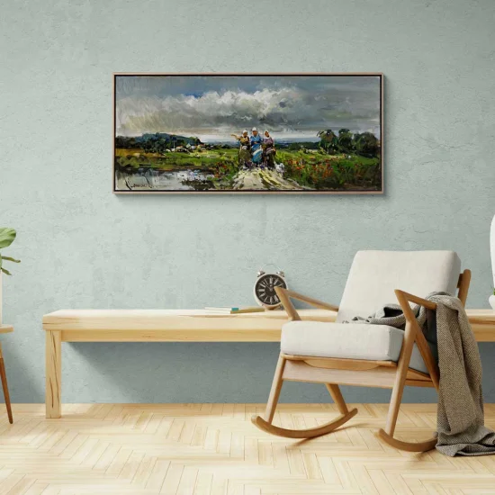 Köy Kadınları Yağlı Boya Tablosu