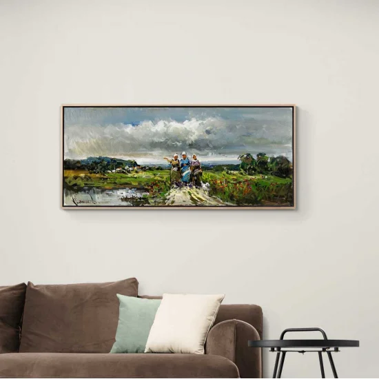 Köy Kadınları Yağlı Boya Tablosu