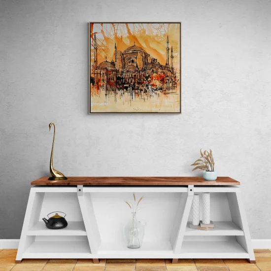 Ayasofyanın Işığında Yağlı Boya Tablosu