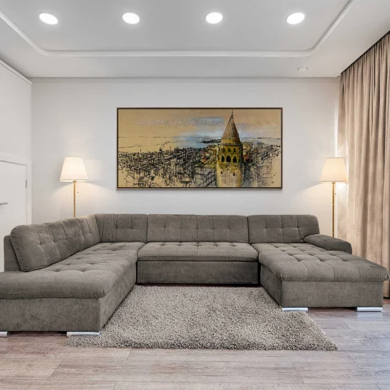 Galatas Magnificent Silhouette Oil Painting | Simurg