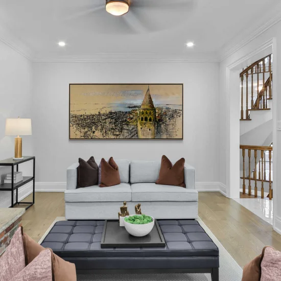 Galatas Magnificent Silhouette Oil Painting | Simurg