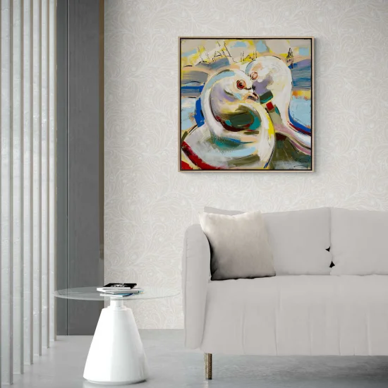 Aşkın Kanatları Yağlı Boya Tablosu