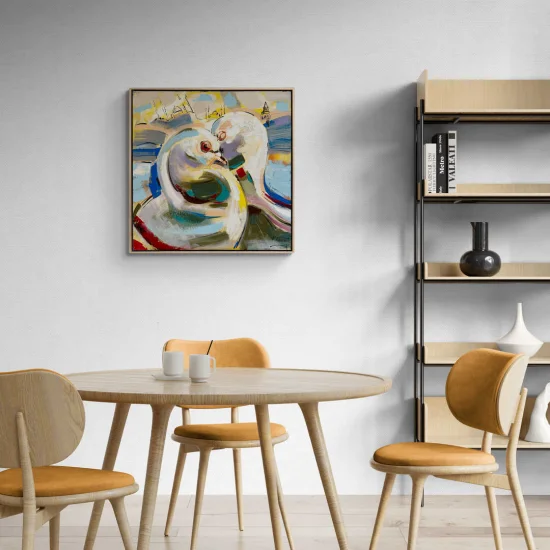 Aşkın Kanatları Yağlı Boya Tablosu