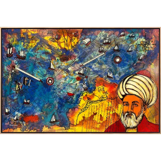 Keşfin İzinde, Piri Reis Haritası Yağlı Boya Tablosu