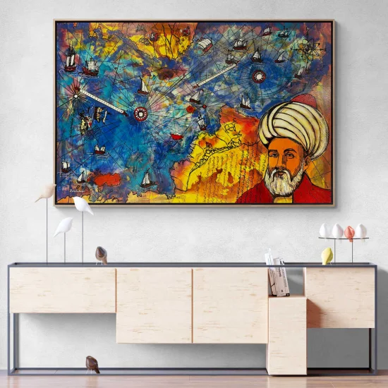 Keşfin İzinde, Piri Reis Haritası Yağlı Boya Tablosu