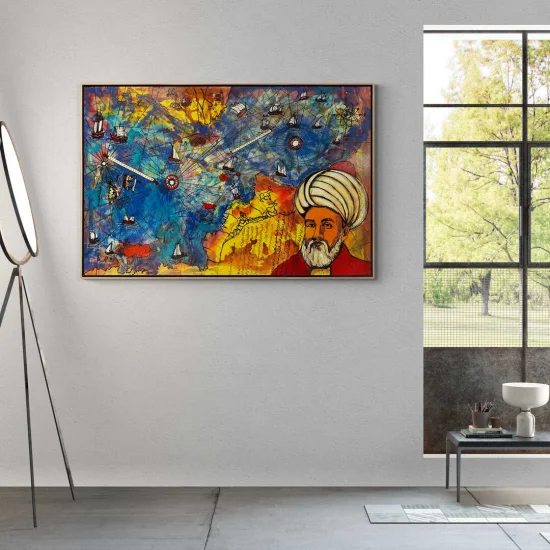 Keşfin İzinde, Piri Reis Haritası Yağlı Boya Tablosu