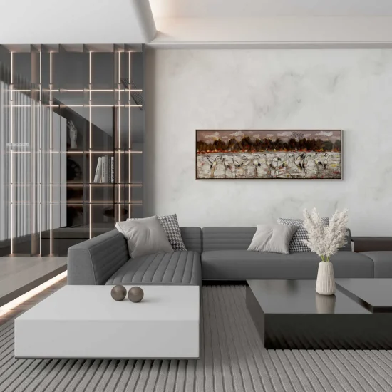 Turnaların Huzurlu Göçü Yağlı Boya Tablosu