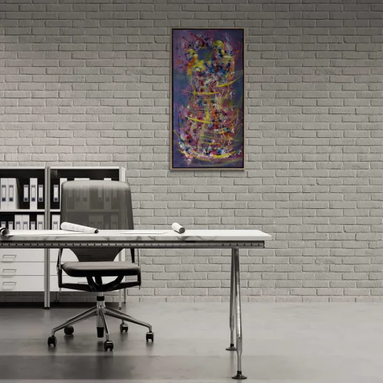 Soyut Aşkın Dokunuşları Yağlı Boya Tablosu