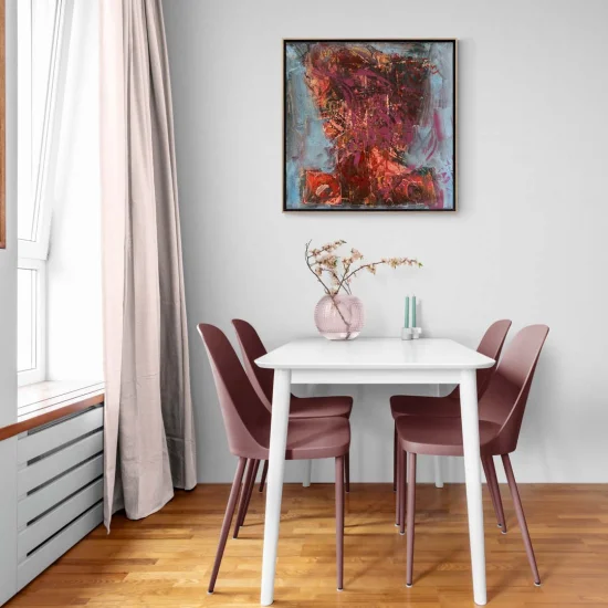 Soyut Ahenk Yağlı Boya Tablosu