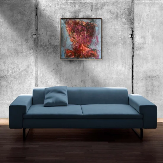 Soyut Ahenk Yağlı Boya Tablosu