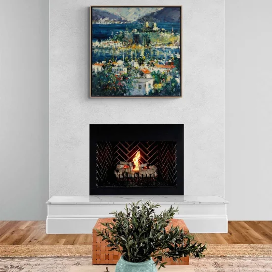 Modern Bodrum Castle Oil Painting | Simurg Art Gallery