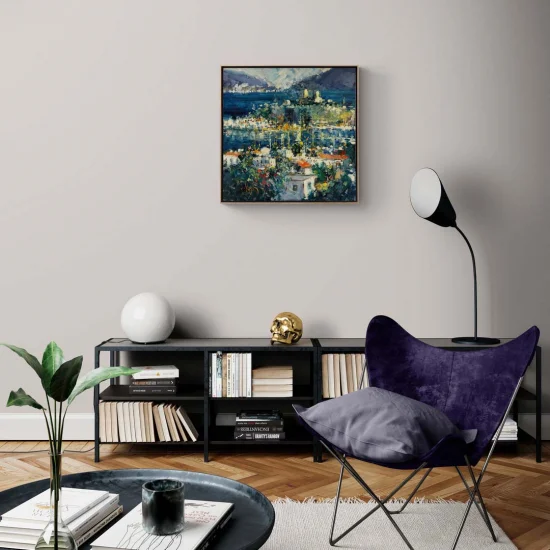 Modern Bodrum Castle Oil Painting | Simurg Art Gallery