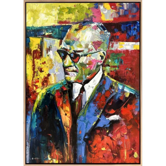 Atatürkün Liderliği Siparişe Özel Yağlı Boya Tablo