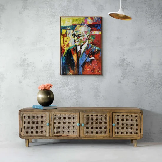 Atatürkün Liderliği Siparişe Özel Yağlı Boya Tablo