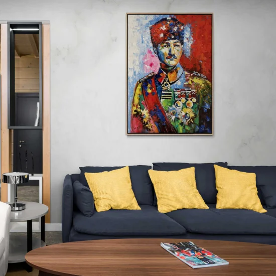 War of Independence Commander Oil Painting |  Simurg Art Gallery