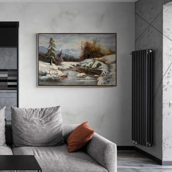 Kış Rüyasının İzleri Yağlı Boya Tablosu