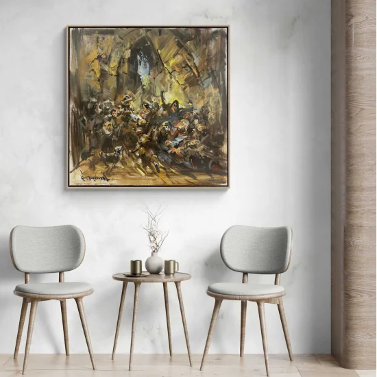 Muharebe Yağlı Boya Tablosu