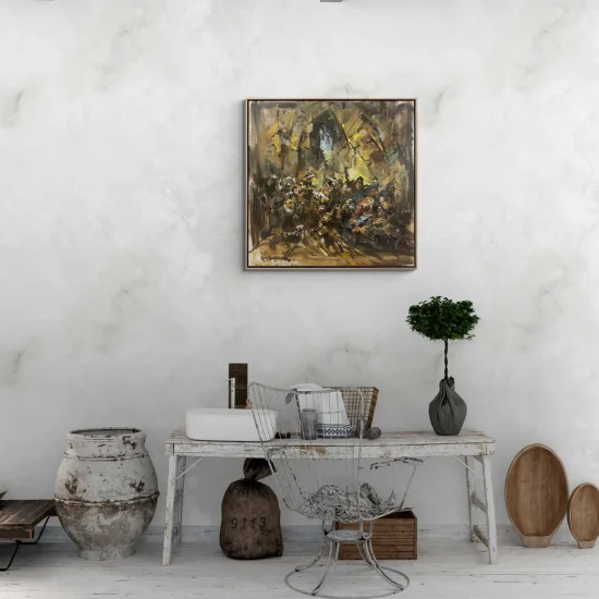 Muharebe Yağlı Boya Tablosu