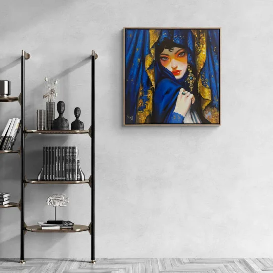 Kadının Bakışları Yağlı Boya Tablosu