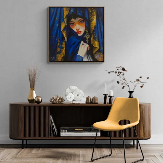 Kadının Bakışları Yağlı Boya Tablosu