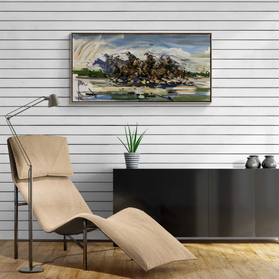 Horse Warriors Oil Painting