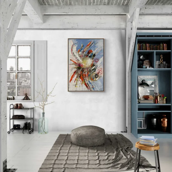 Teknolojik Uçuşlar Yağlı Boya Tablosu