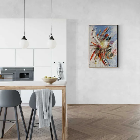 Teknolojik Uçuşlar Yağlı Boya Tablosu