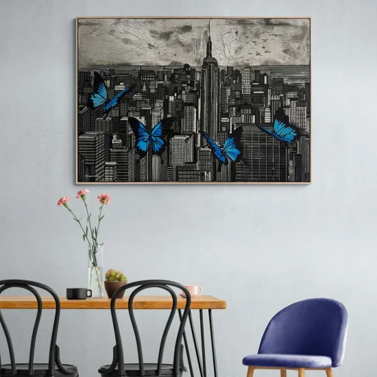 Kelebeklerin Dansı Yağlı Boya Tablosu