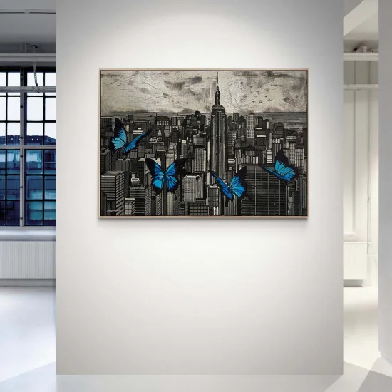 Kelebeklerin Dansı Yağlı Boya Tablosu