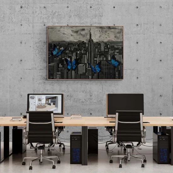 Kelebeklerin Dansı Yağlı Boya Tablosu