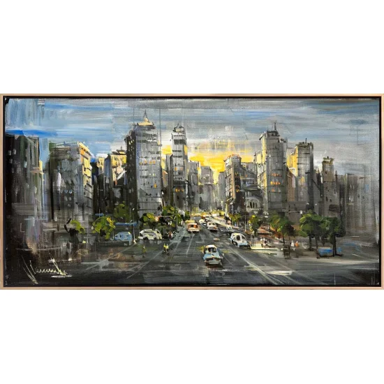 Metropol Oil Painting