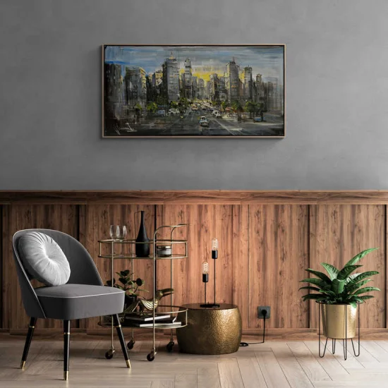 Metropol Oil Painting